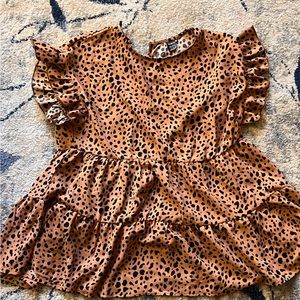 Maternity cheetah blouse